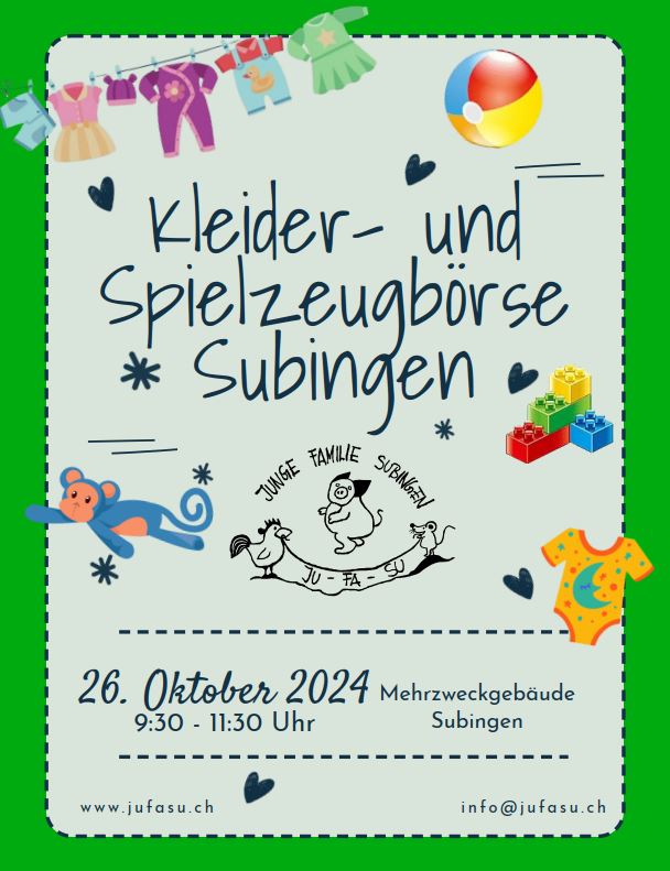 Kleider- und Spielzeugbörse 26.10.2024